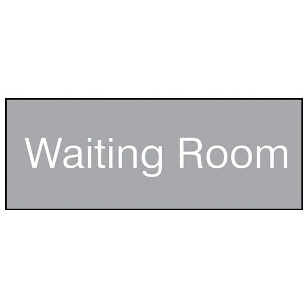 Accuform 8 in W x 3 in H, Engraved Plastic PSG920GY - main